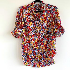 Ann Taylor floral blouse size s